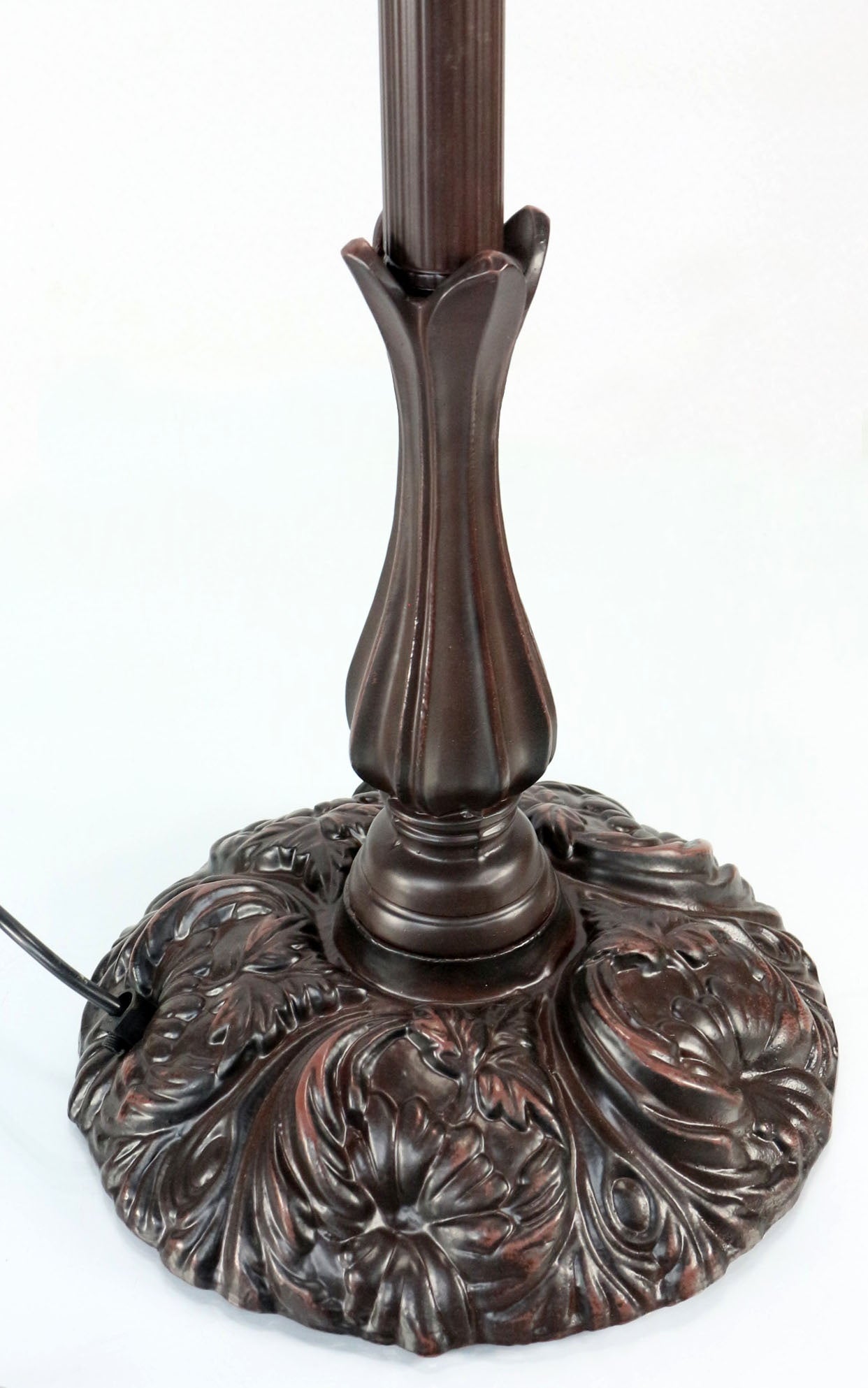 Vintage Style 2-Light Metal Floor Lamp Base  for 16"- 20" wide Tiffany Lamp shade