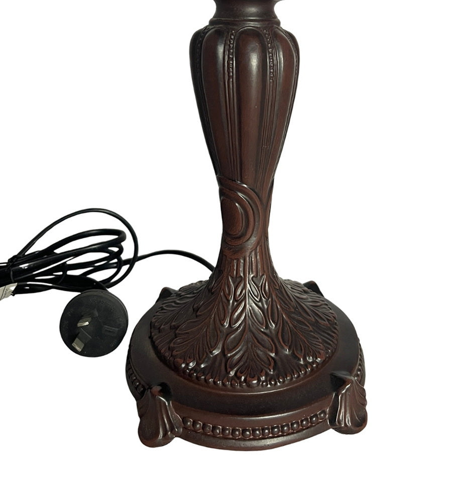 Classic Vintage Carved Lamp Base for 12" Shade