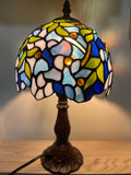 Classical 8" Blue Wisteria Style Tiffany Mini Table Lamp