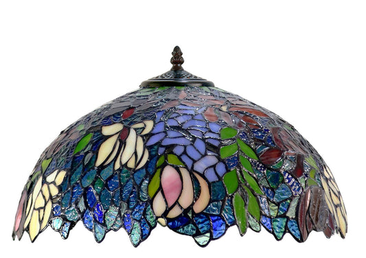 Timeless Collection@18 inches Flaming Trumpet Style Tiffany Floor Lamp