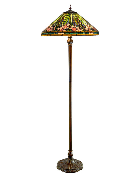 Gorgeous Huge 20" Legend Collection Daffodil Flower Tiffany Floor Lamp