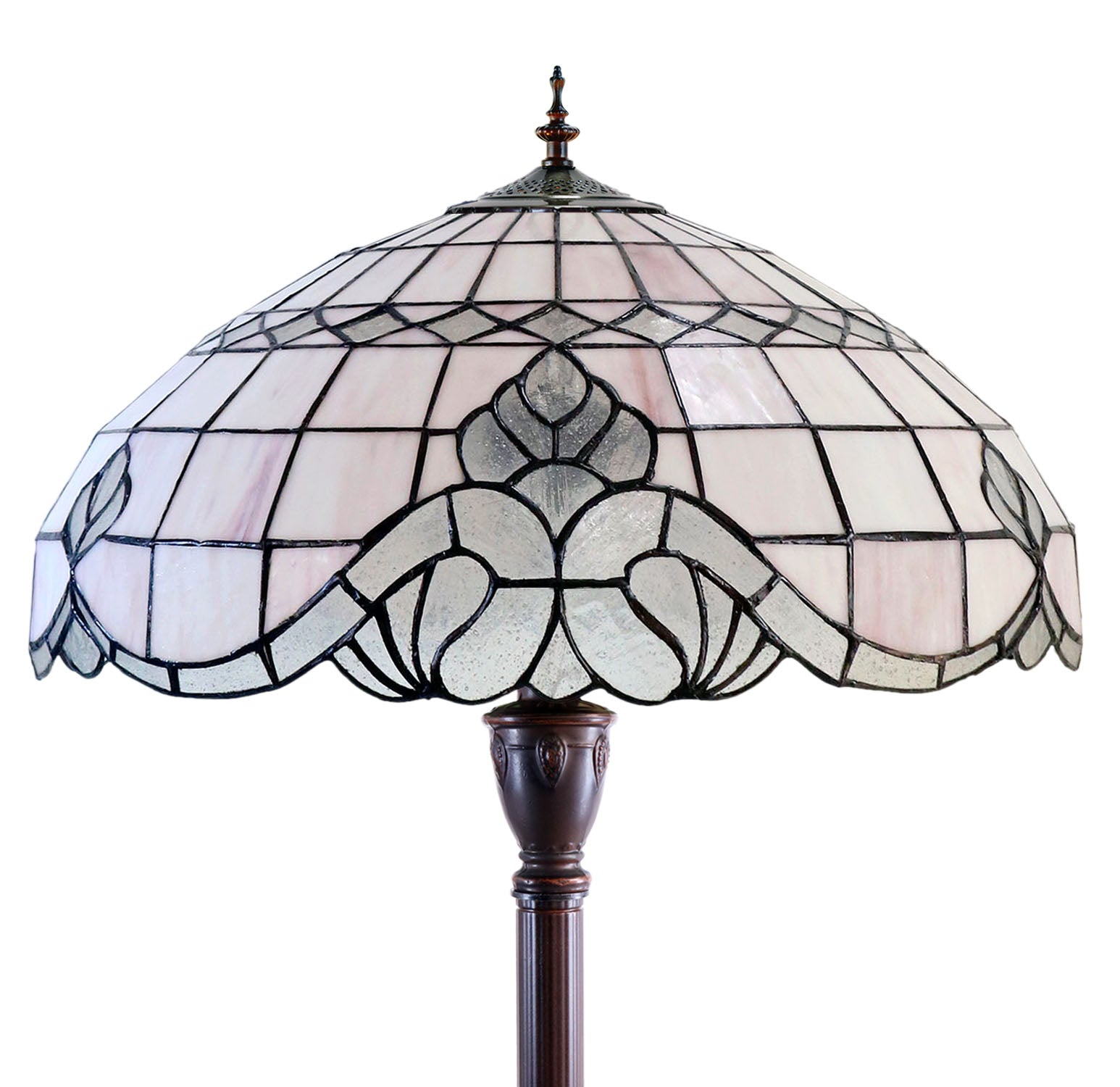 Hugh 20" Vienna Baroque Style Tiffany Floor Lamp
