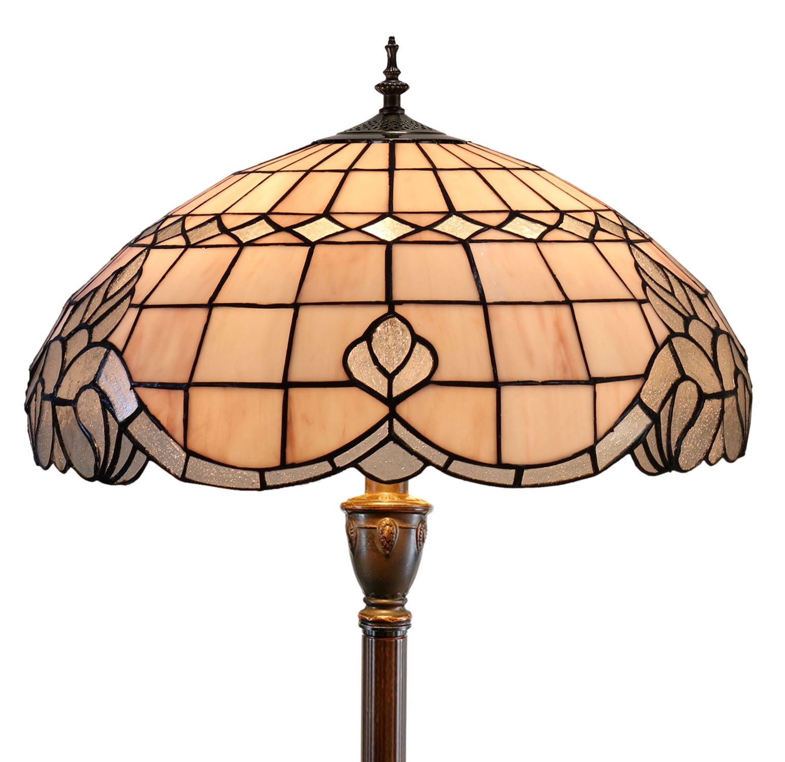 Hugh 20" Vienna Baroque Style Tiffany Floor Lamp