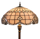 Hugh 20" Vienna Baroque Style Tiffany Floor Lamp