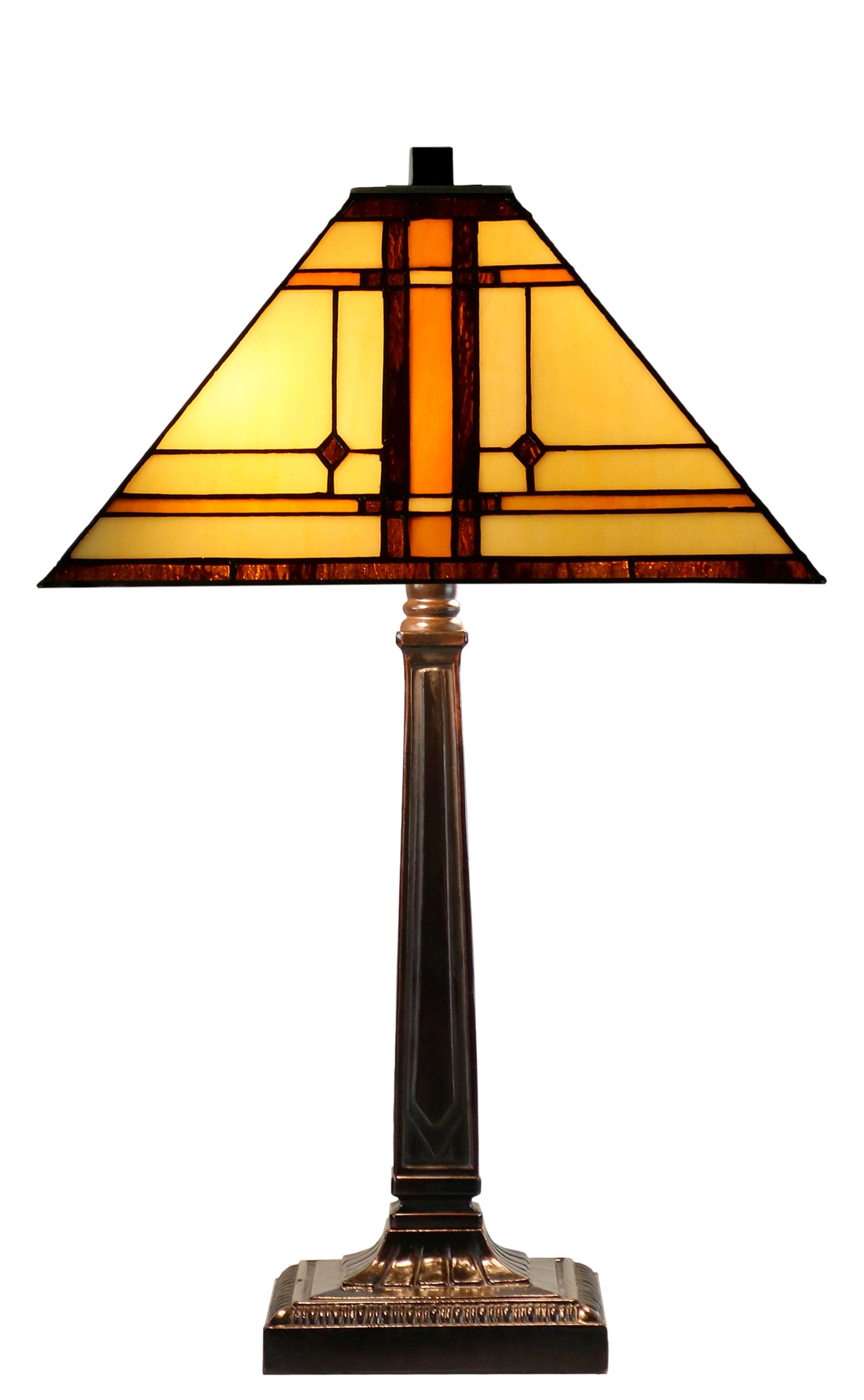 Large Tradional Mission Style Tiffany Table Lamp