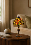 Classic 8" Marigold Tiffany Mini Table Lamp