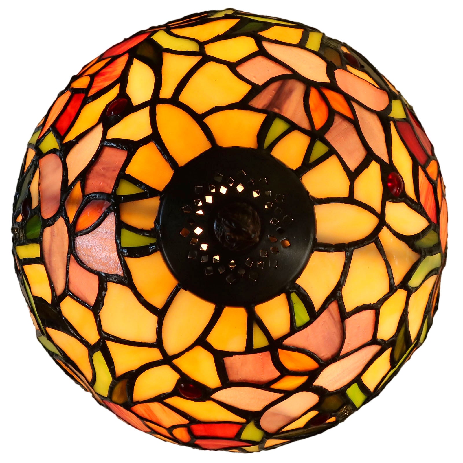 Classic 8" Marigold Tiffany Mini Table Lamp