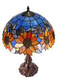 16" Large Sunflower Under the Blue sky Tiffany Table Lamp