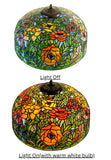 Limited Edition Grand 20" The Iconic Oriental Poppy Stained Glass Floor Lamp