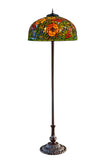 Limited Edition Grand 20" The Iconic Oriental Poppy Stained Glass Floor Lamp