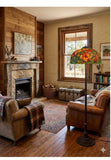 Limited Edition Grand 20" The Iconic Oriental Poppy Stained Glass Floor Lamp