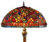 Limited Edition Grand 20"  Autumn Dragonfly Tiffany Floor Lamp