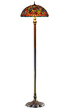 Limited Edition Grand 20"  Autumn Dragonfly Tiffany Floor Lamp