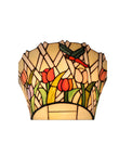 Dragonfly Flying on Tulip Stained Glass Tiffany Wall Light Wall Sconce