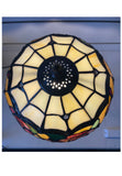 10“ Red Rose Tiffany Style Table Lamp – Handcrafted Stained Glass