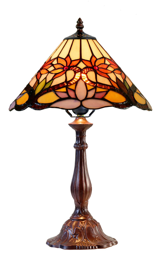 Amazing 12"  Water Lily Style Tiffany Bedside Lamp