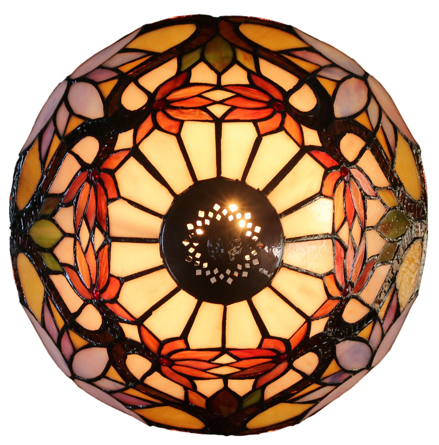 Amazing 12"  Water Lily Style Tiffany Bedside Lamp