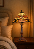 Amazing 12"  Water Lily Style Tiffany Bedside Lamp