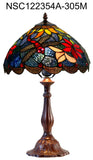 12" Classic Dragonfly Tiffany Bedside Lamp