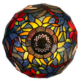 12" Classic Dragonfly Tiffany Bedside Lamp