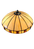 14" Vintage Dome Shade Tiffany Table Bedside Lamp
