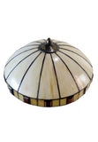14" Vintage Dome Shade Tiffany Table Bedside Lamp