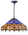 Large 16" Waratah Style Tiffany Stained Glass Pendant Light