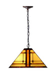 Large Mission Tiffany Style Amora Pendant Light