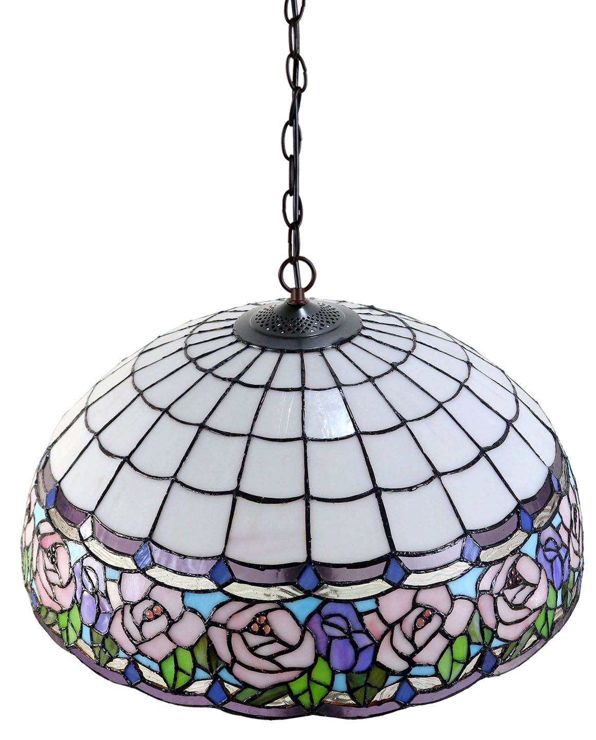 Large 20 " Pink English Rose Style Tiffany  Pendant Light Down light