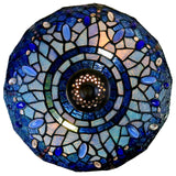 14" Large  Blue dragonfly Style Tiffany Table Lamp