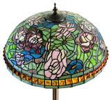 Limited Edition 20" Rose Dahlia Garden Tiffany Floor Lamp
