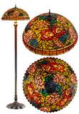 Limited Edition 20" Rose Dahlia Garden Tiffany Floor Lamp