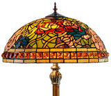 Limited Edition 20" Rose Dahlia Garden Tiffany Floor Lamp