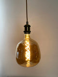 Brass Vintage LED Pendant Lights with Huge LED Globe Light Bulb Warm Light 4W E27