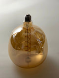 Brass Vintage LED Pendant Lights with Huge LED Globe Light Bulb Warm Light 4W E27