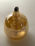 Brass Vintage LED Pendant Lights with Huge LED Globe Light Bulb Warm Light 4W E27