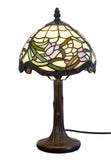 8-Inch Tulips in the Wind Tiffany-Style Small Table Lamp