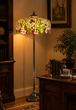 Gorgeous Huge Joanne Tiffany 20" Apple Blossom Flower Tiffany Floor Lamp