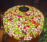 Gorgeous Huge Joanne Tiffany 20" Apple Blossom Flower Tiffany Floor Lamp