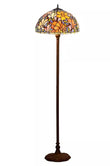 Large 16" Flower Magnolia Stained Glass Tiffany Floor Lamp