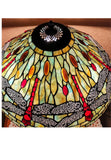 Gorgeous Huge Joanne Tiffany 20" Dragonfly Tiffany Floor Lamp