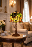 Limited Edition@Museum Quality Sunflower Tiffany Stained Glass Table Lamp