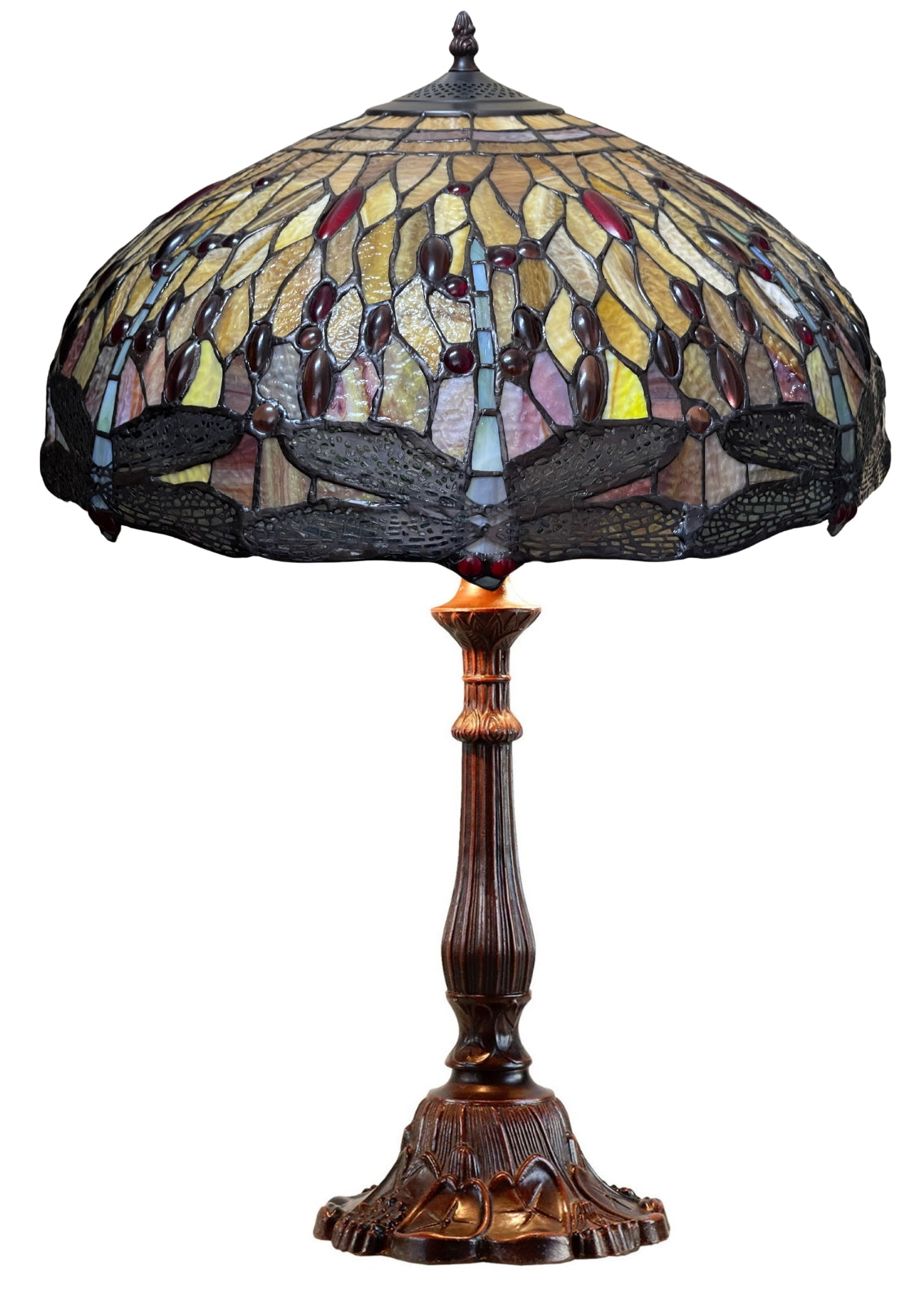 Huge 18" Dragonfly Style Tiffany Table Lamp @ Limited Stock only