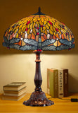 Huge 18" Dragonfly Style Tiffany Table Lamp @ Limited Stock only