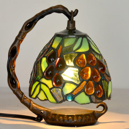 Grape Style Mini Tiffany  Stained Glass Night Lamp