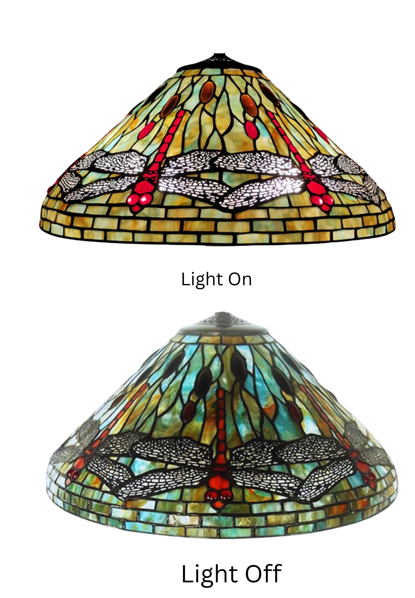Huge 20" Tiffany Style Dragonfly Table Lamp – Art Nouveau Lady Sculpture Base