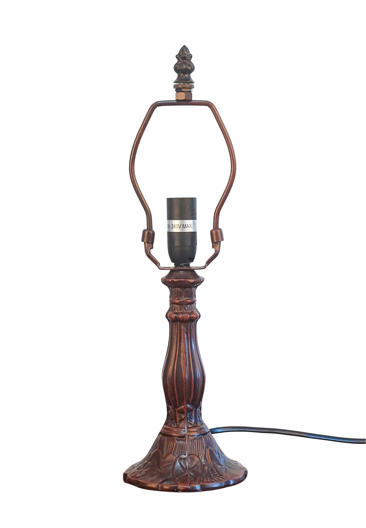 Elegant  8" Red Rose Style Tiffany Mini Table Lamp
