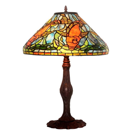 Rare 18" inch Tiffany reproduction  Koi Table Lamp@ONLY 1