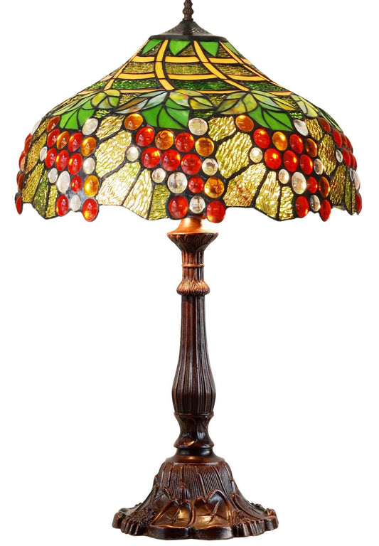 Limited Edition Fabulous 18" Grape Style Tiffany Table Lamp