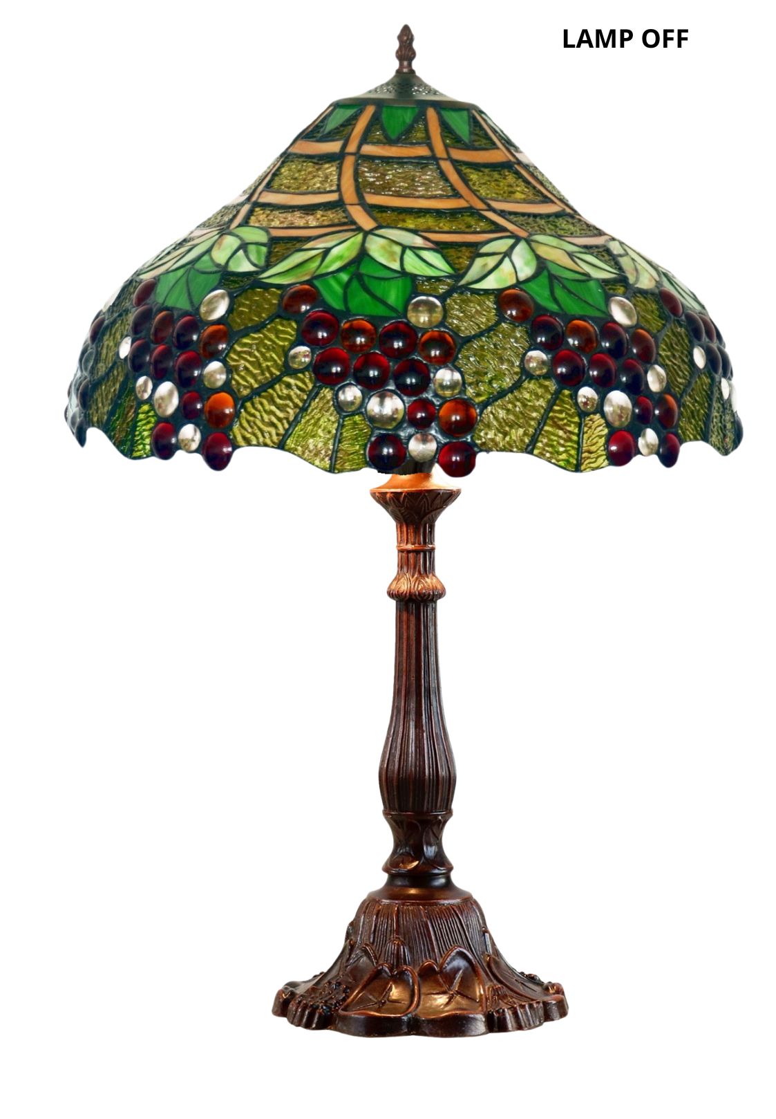 Limited Edition Fabulous 18" Grape Style Tiffany Table Lamp